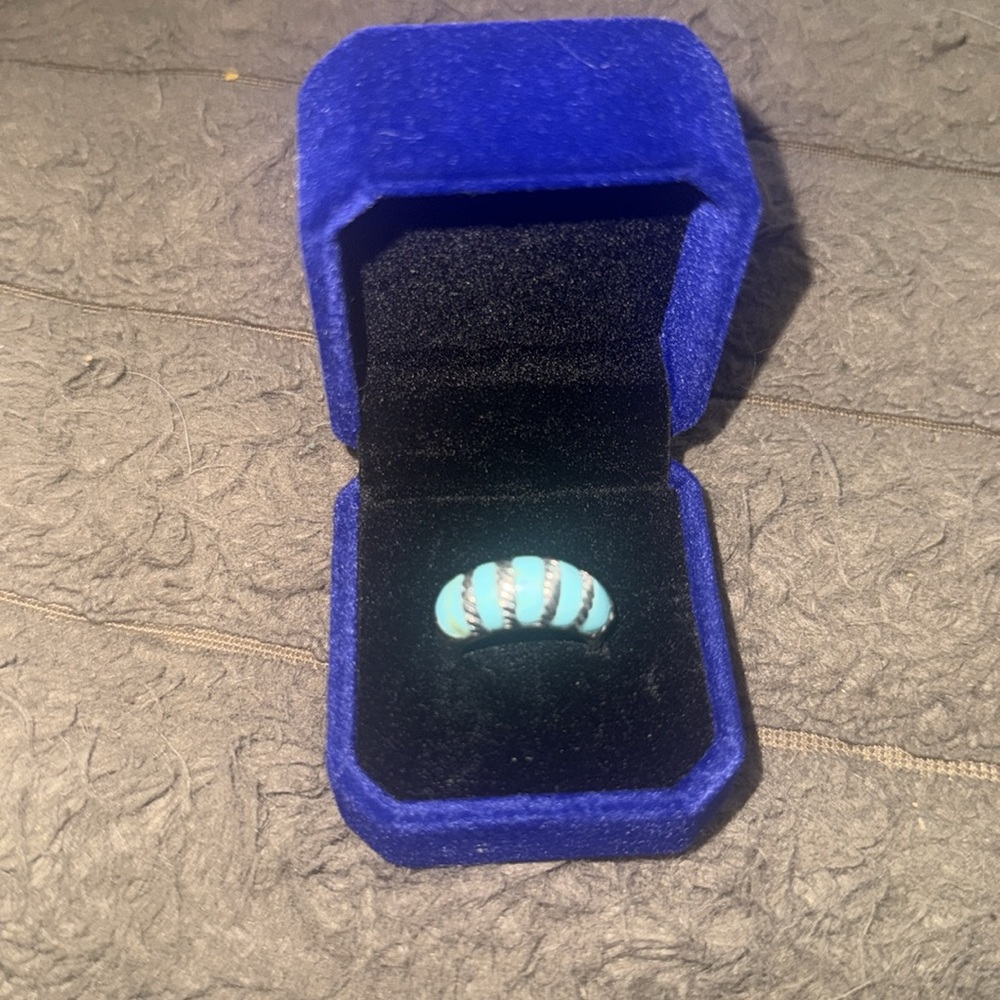 925 and turquoise ring